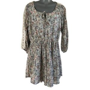 𝅺American Rag Cambridge Floral Oatmeal Combo Dress • NWT • Size: Medium​
